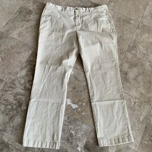 Vineyard Vines Breaker Pants Men's 40x32 Beige Straight Chino Flat Front Stretch